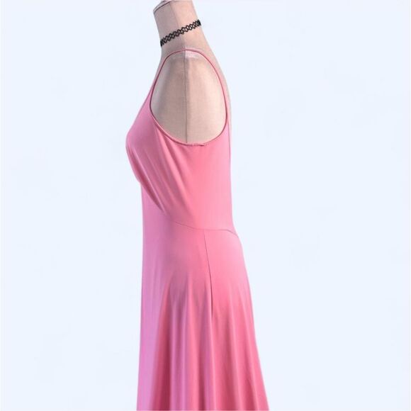 Vintage 1970s Pink Maxi Dress – Sleeveless Flowy Gown – Size XS/S - Picture 3 of 6